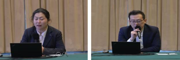 秘书长助理李桂新、会员服务部主任邹朋介绍行业情况 秘书长助理李桂新、会员服务部主任邹朋介绍行业情况