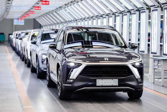 江淮蔚来先进制造基地第10万车整车下线