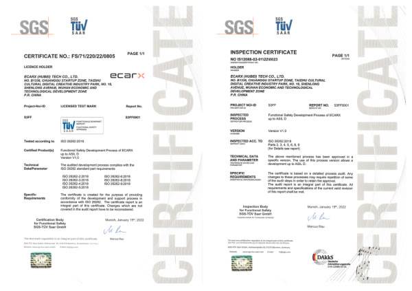 亿咖通科技获得由DAkkS签字,SGS认证并颁发的ISO 26262:2018 ASIL D认证证书
