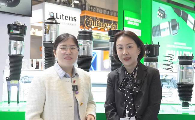   △阿尔诺特空气悬架亚太区负责人 果巍(右)