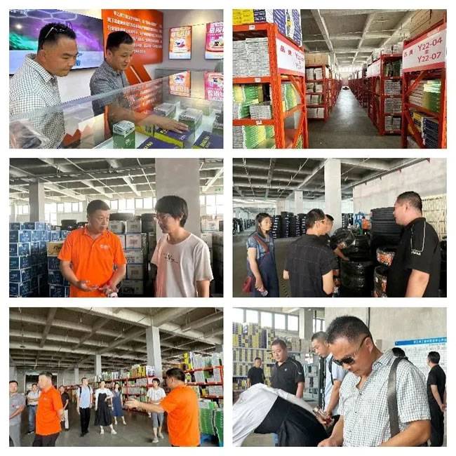 △参观物流园 △参观物流园